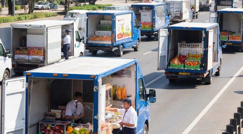 Перевозка продуктов питания на бусах рефрижераторах